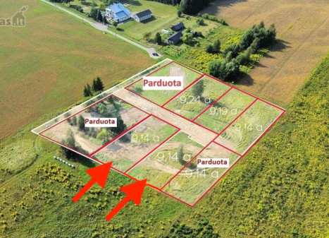 Parduodamas sklypas Trakų Vokės k., Vilniaus m. sav., 9.14 a ploto