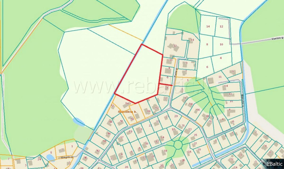 Parduodamas sklypas Pušų g., Sakiškių k., Vilniaus r. sav., 85 a ploto 4