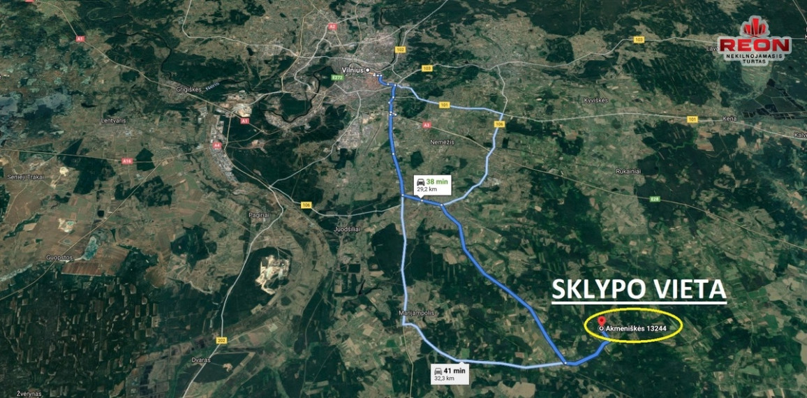 Parduodamas sklypas Akmeniškių k., Vilniaus r. sav., 6 a ploto 6