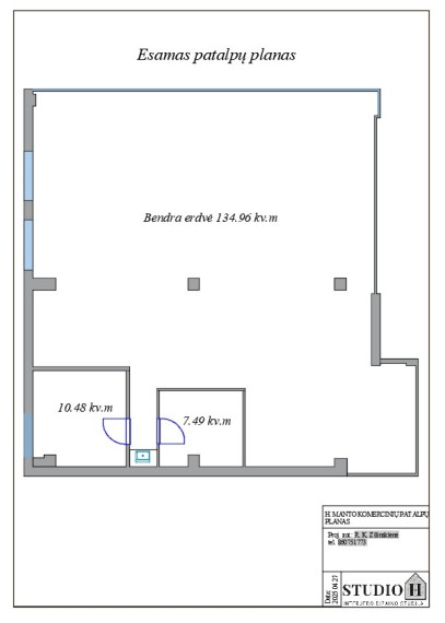 Parduodamos administracinės, paslaugų, prekybos patalpos H. Manto g., Centras, Klaipėdos m., Klaipėdos m. sav., 144.02 m2 ploto 10