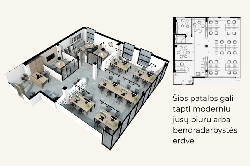 Parduodamos administracinės, paslaugų, prekybos patalpos H. Manto g., Centras, Klaipėdos m., Klaipėdos m. sav., 144.02 m2 ploto 11