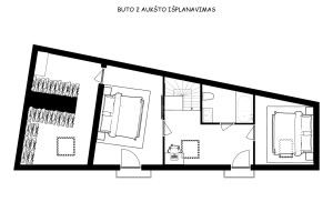 Nuomojamas butas Gaono g., Senamiestis, Vilniaus m., Vilniaus m. sav., 80 m2 ploto, 3 kambariai 26
