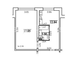 Parduodamas butas Kalvarijų g., Šnipiškės, Vilniaus m., Vilniaus m. sav., 33 m2 ploto, 1 kambariai 15