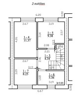 Parduodamas namas Knypavos g., Pilaitė, Vilniaus m., Vilniaus m. sav., 80 m2 ploto, 2 aukštai 27