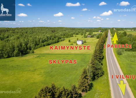 Parduodamas kitos paskirties sklypas Paberžės g., Pikeliškių k., Vilniaus r. sav., 84.81 a ploto