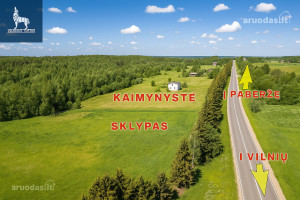 Parduodamas kitos paskirties sklypas Paberžės g., Pikeliškių k., Vilniaus r. sav., 84.81 a ploto 1