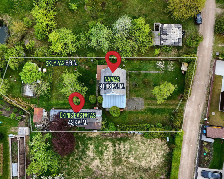 Parduodamas namas Kalorijos 5-oji g., Rastinėnų k., Vilniaus r. sav., 77.02 m2 ploto, 1 aukštai 6