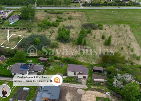 Parduodamas  sklypas Panevėžio r. sav., Tičkūnų k., Piniavos g. 16, 9.12 a ploto