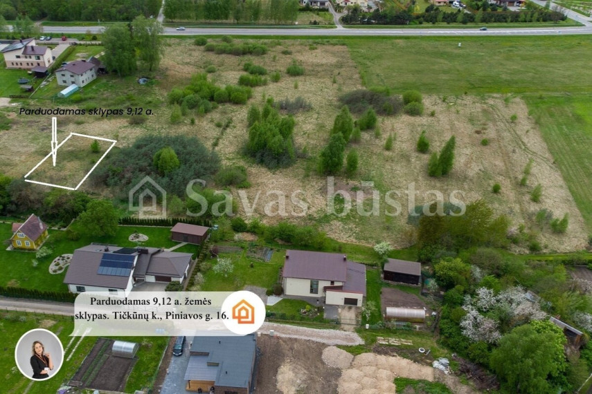 Parduodamas sklypas Panevėžio r. sav., Tičkūnų k., Piniavos g. 16, 9.12 a ploto 1