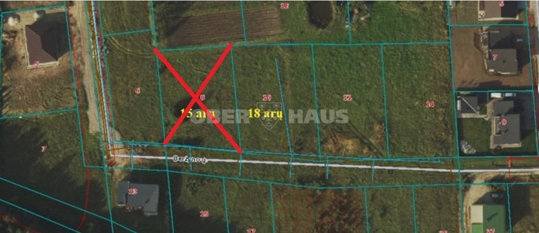 Parduodamas namų valdos paskirties sklypas Beržyno g. , Vaivadų k., Panevėžio r. sav., 18 a ploto 7