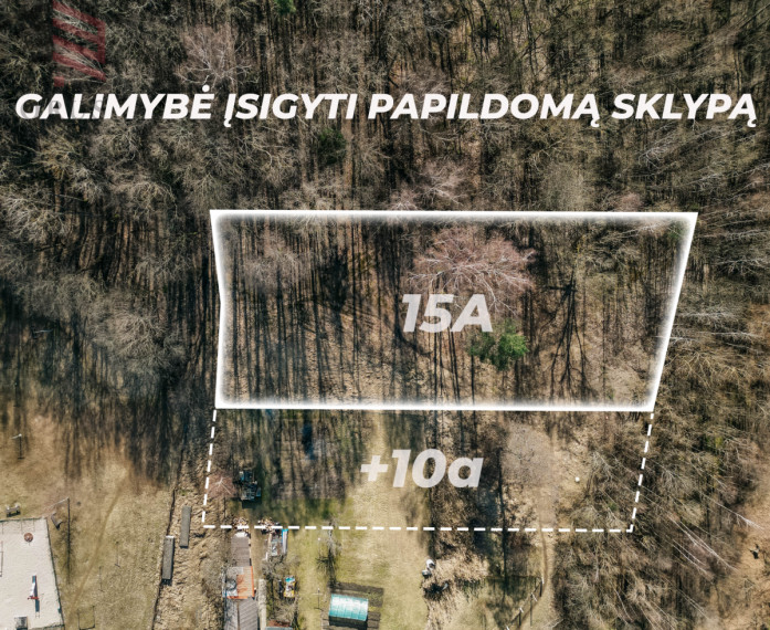 Parduodamas sklypas Vaduvos g., Žemieji Paneriai, Vilniaus m., Vilniaus m. sav., 15 a ploto 4