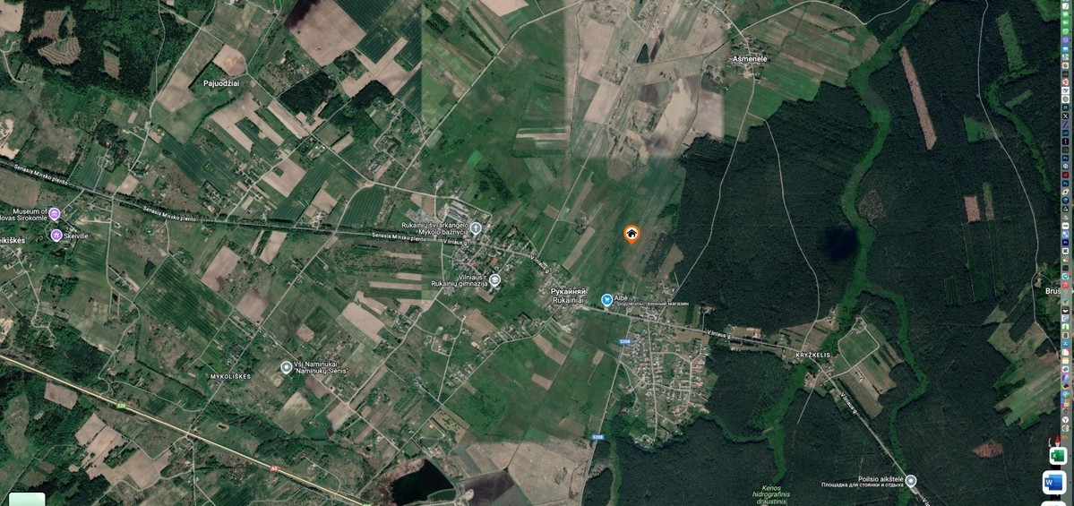 Parduodamas kitos paskirties sklypas Rukainių k., Vilniaus r. sav., 110 a ploto 14