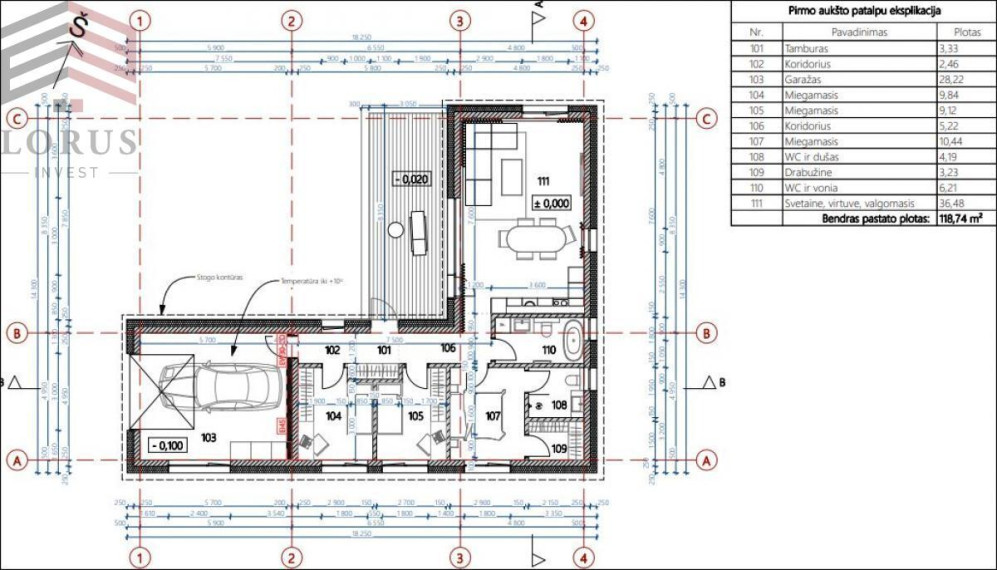 Parduodamas namas Užugriovio k., Vilniaus r. sav., 119 m2 ploto, 1 aukštai 3