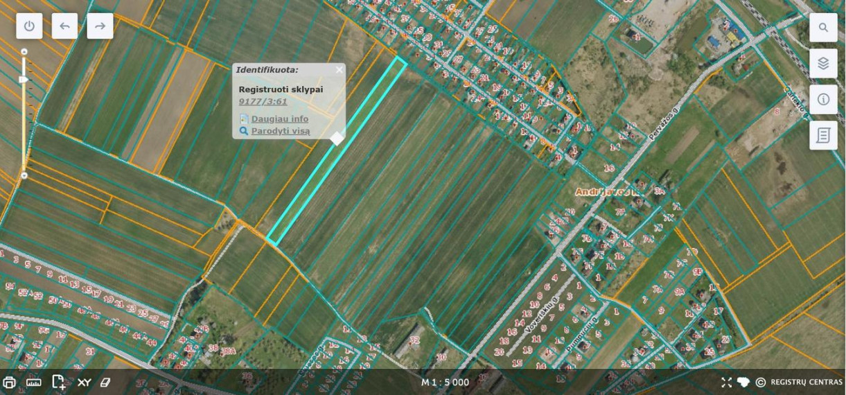 Parduodamas sklypas Voveriškių k., Šiaulių r. sav., 101.11 a ploto 2