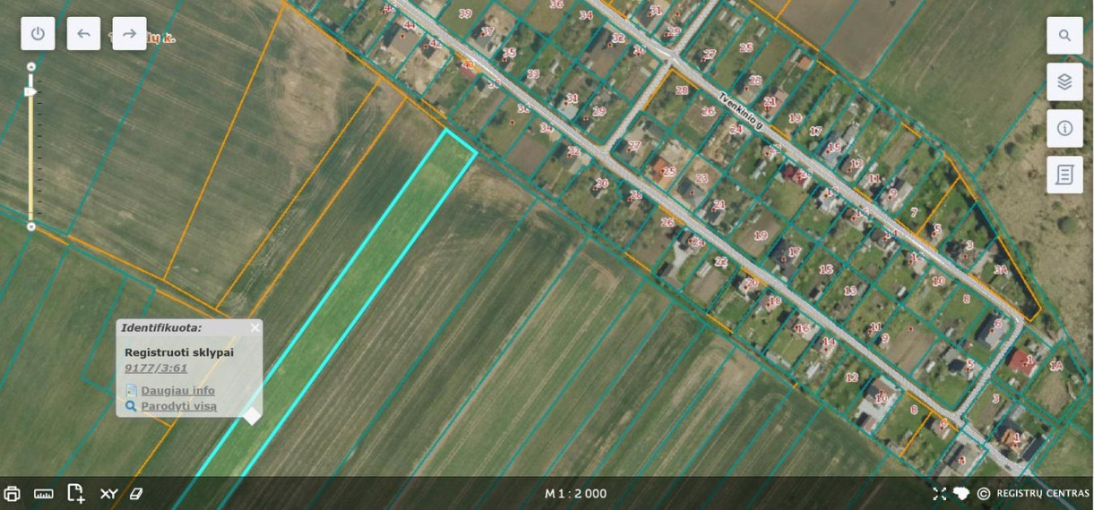 Parduodamas sklypas Voveriškių k., Šiaulių r. sav., 101.11 a ploto 5