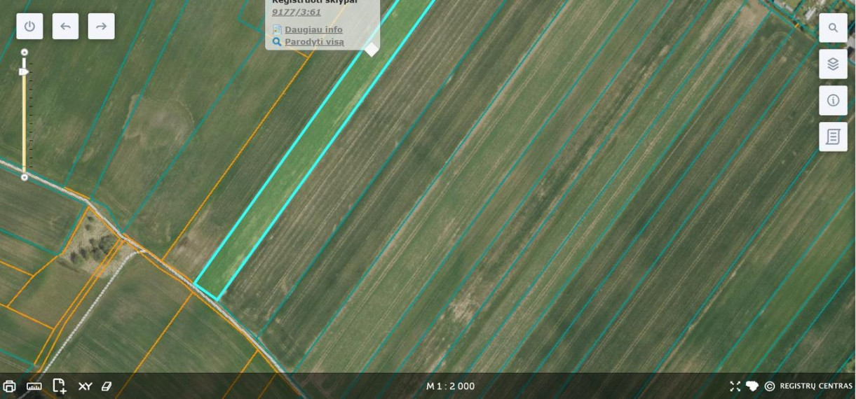 Parduodamas sklypas Voveriškių k., Šiaulių r. sav., 101.11 a ploto 6