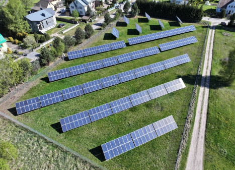 Parduodamas 50 a. žemės sklypas su 150 kW saulės elektrine  Rudaminos k., Vilniaus rajone