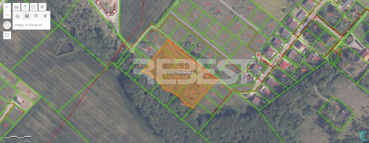 Parduodamas namų valdos paskirties sklypas Samanų g., Verduliukų k., Šiaulių r. sav., 10 a ploto 6