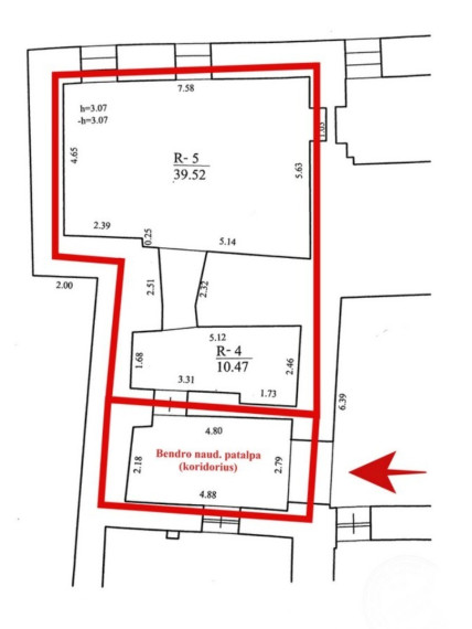 Nuomojamos administracinės, kitos paskirties, paslaugų, prekybos patalpos Šv. Stepono g., Senamiestis, Vilniaus m., Vilniaus m. sav., 85.31 m2 ploto 20