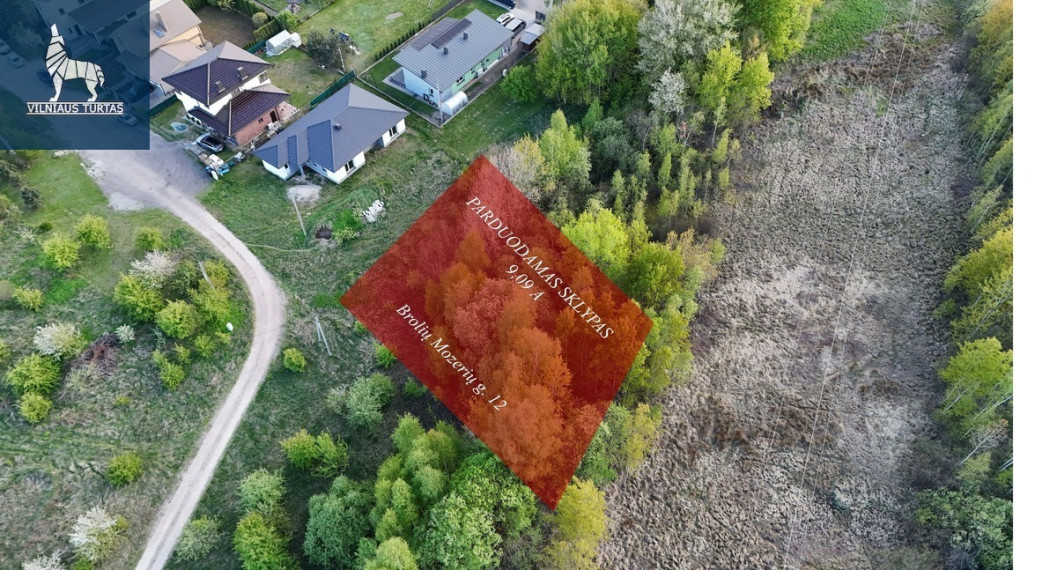 Parduodamas sklypas Brolių Mozerių g., Naujoji Vilnia, Vilniaus m., Vilniaus m. sav., 9.09 a ploto 3