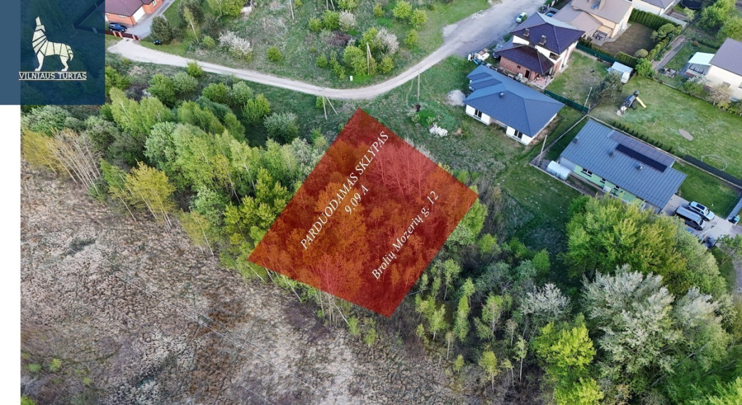 Parduodamas sklypas Brolių Mozerių g., Naujoji Vilnia, Vilniaus m., Vilniaus m. sav., 9.09 a ploto 4