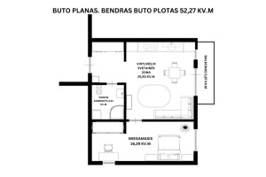 Parduodamas butas Bajorų kel., Visoriai, Vilniaus m., Vilniaus m. sav., 52.27 m2 ploto, 2 kambariai 29