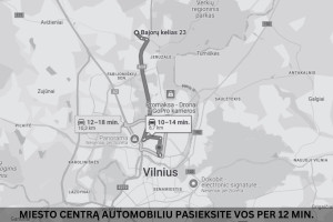 Parduodamas butas Bajorų kel., Visoriai, Vilniaus m., Vilniaus m. sav., 52.27 m2 ploto, 2 kambariai 30