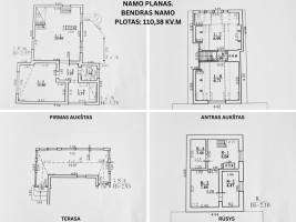 Parduodamas namas Korių g., Balsiai, Vilniaus m., Vilniaus m. sav., 110.38 m2 ploto, 1 aukštai 24