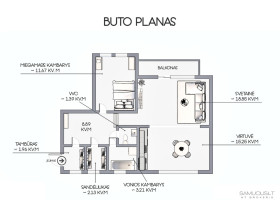 Parduodamas butas Papilėnų g., Pilaitė, Vilniaus m., Vilniaus m. sav., 63.35 m2 ploto, 3 kambariai 7