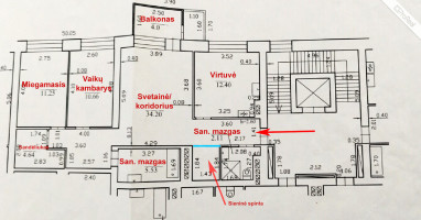 Parduodamas butas Jono Kairiūkščio g., Vilniaus m., Vilniaus m. sav., 85 m2 ploto, 3 kambariai 11