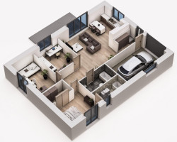 Parduodamas namas Klemiškės II k., Klaipėdos r. sav., 120 m2 ploto, 1 aukštai 2