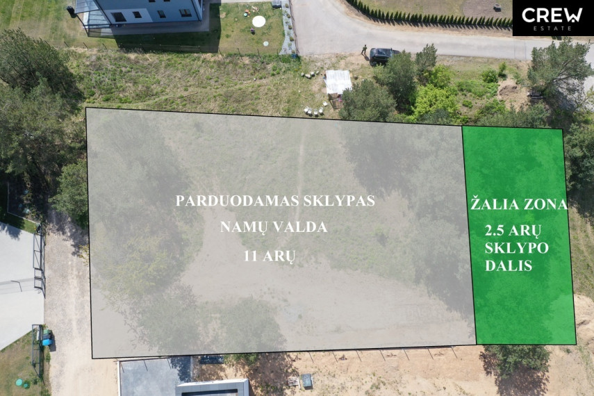Parduodamas 13.5 a ploto sklypas Bajoruose, Siauroji g. 45, Vilniaus r. 5