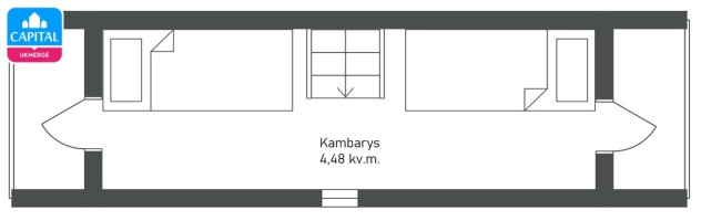Parduodamas namas Darželio g., Ukmergės m., Ukmergės r. sav., 51.27 m2 ploto, 1 aukštai 25