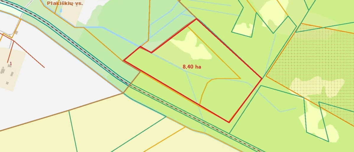 Parduodamas  sklypas Kuzmiškio k., Panevėžio r. sav., 840 a ploto 9