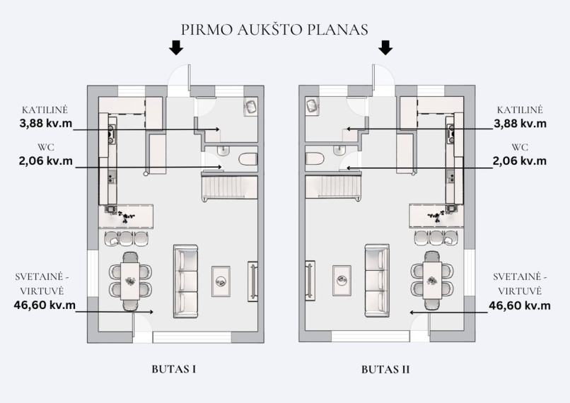Parduodamas namas Kanuto Rusecko g., Aukštieji Paneriai, Vilniaus m., Vilniaus m. sav., 102.37 m2 ploto, 2 aukštai 3