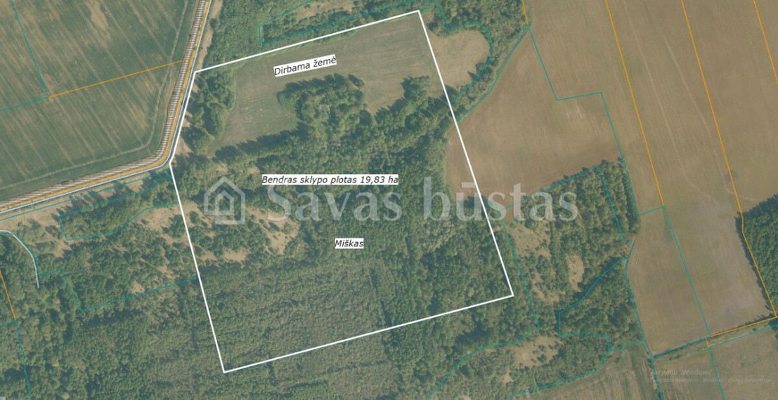 Parduodamas  sklypas Viliočių k., Šiaulių r. sav., 1983 a ploto 1