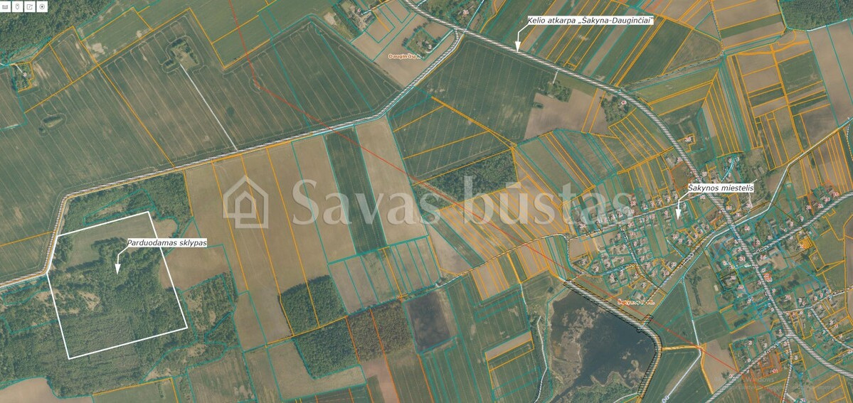 Parduodamas  sklypas Viliočių k., Šiaulių r. sav., 1983 a ploto 4