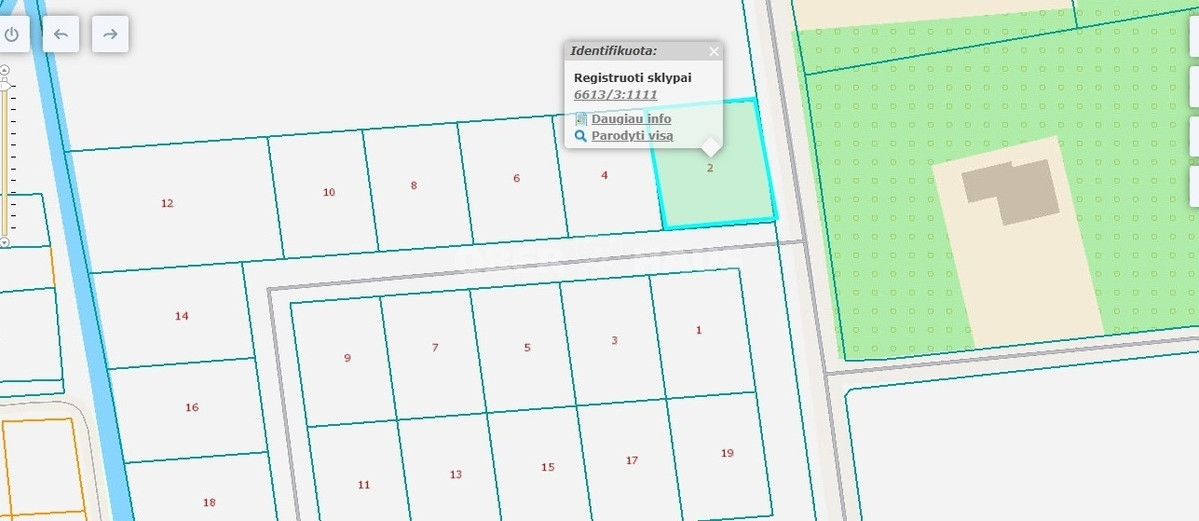 Parduodamas namų valdos paskirties sklypas Miglės g., Dembavos k., Panevėžio r. sav., 11.05 a ploto 3