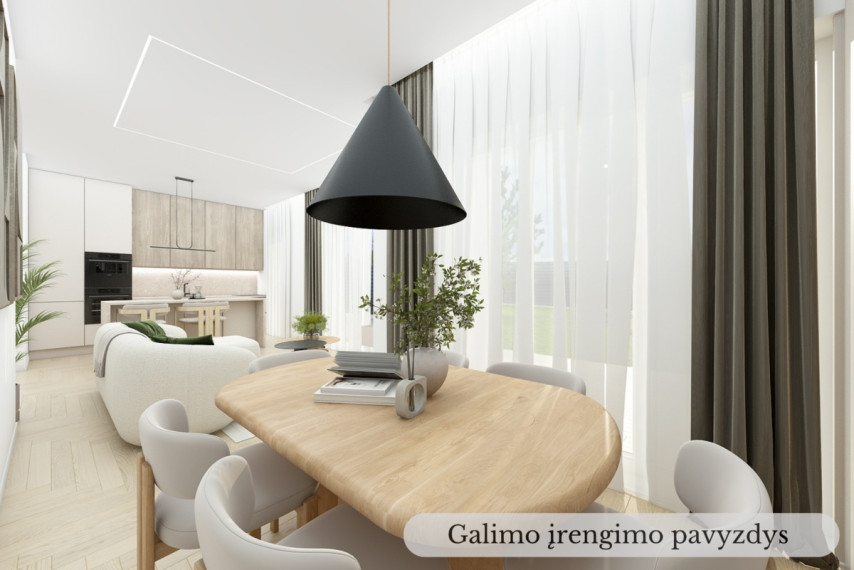 Parduodamas namas Smėlio g., Skaidiškių mstl., Vilniaus r. sav., 124.24 m2 ploto, 1 aukštai 15