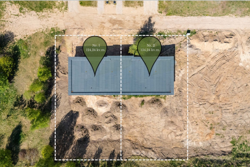 Parduodamas namas Smėlio g., Skaidiškių mstl., Vilniaus r. sav., 124.24 m2 ploto, 1 aukštai 18