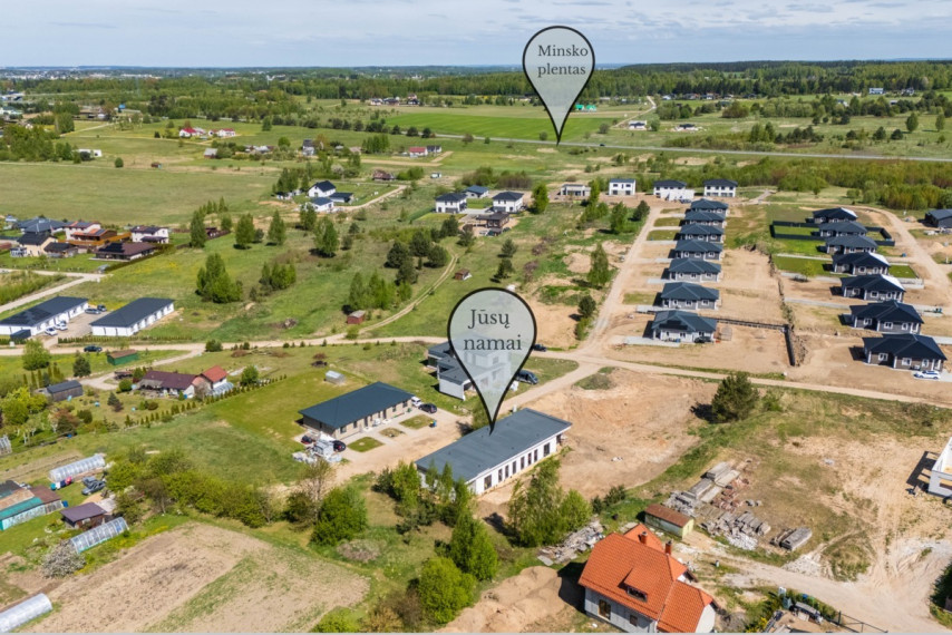 Parduodamas namas Smėlio g., Skaidiškių mstl., Vilniaus r. sav., 124.24 m2 ploto, 1 aukštai 24