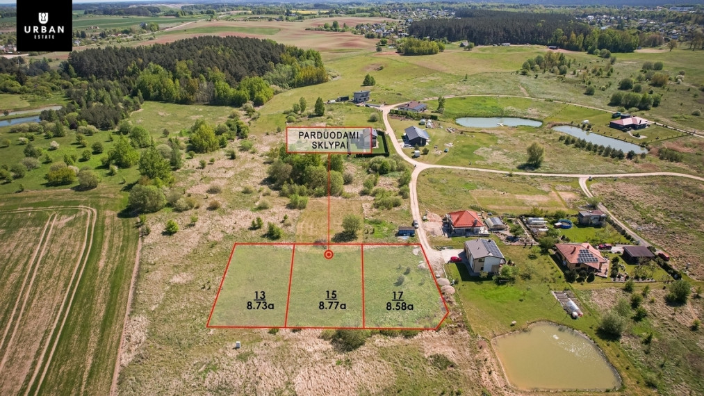 Parduodamas sklypas Smiltės g., Voškonių k., 8.73 a ploto 1