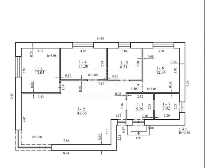 Parduodamas namas Kalotės k., Klaipėdos r. sav., 102 m2 ploto, 1 aukštai 2