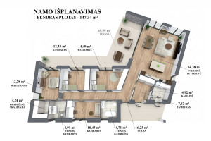 Parduodamas namas Tilto g., Jadvygiškių k., Vilniaus r. sav., 147.34 m2 ploto, 1 aukštai 26
