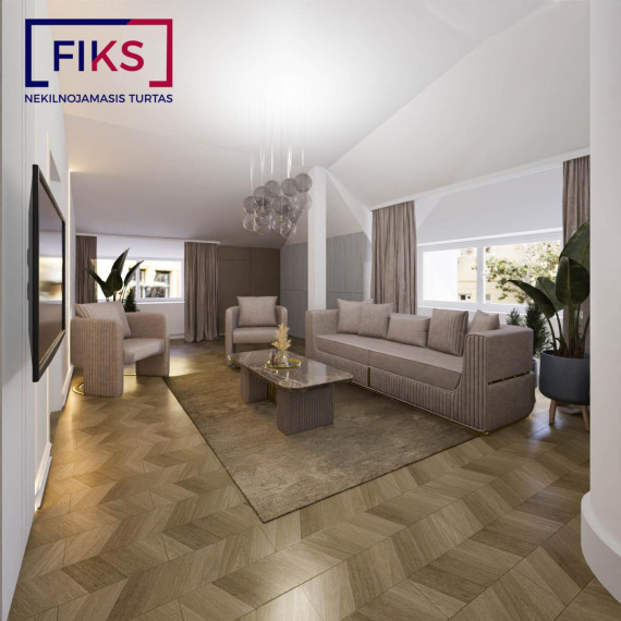 Parduodamas butas Kęstučio g., Centras, Kauno m., Kauno m. sav., 97.73 m² ploto 3 kambariai 3