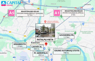 Parduodamas butas Kęstučio g., Centras, Kauno m., Kauno m. sav., 89.12 m2 ploto, 1 kambariai 13