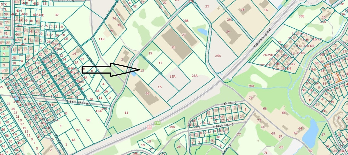 Parduodamas kitos paskirties sklypas B. Brazdžionio g., Šilainiai, Kauno m., Kauno m. sav., 99.6 a ploto 8