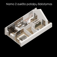 Parduodamas namas Vilniaus m. sav., Vilniaus m., Mažieji Gulbinai, Kaributo g., 113.68 m2 ploto, 2 aukštai 12
