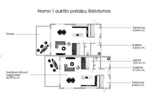 Parduodamas namas Vilniaus m. sav., Vilniaus m., Mažieji Gulbinai, Kaributo g., 113.68 m2 ploto, 2 aukštai 13