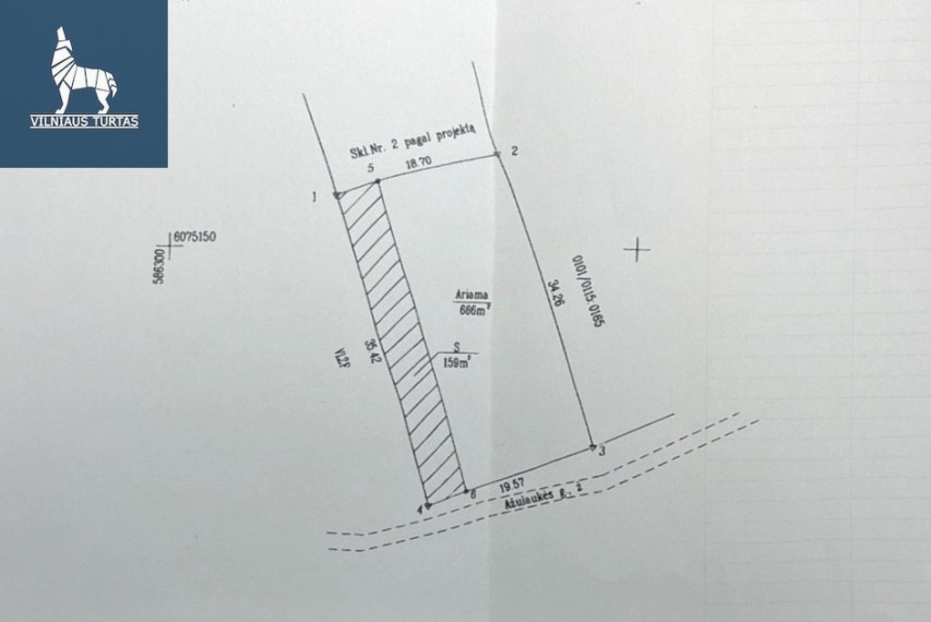 Parduodamas sklypas Ažulaukės g., Balsiai, Vilniaus m., Vilniaus m. sav., 6.34 a ploto 6